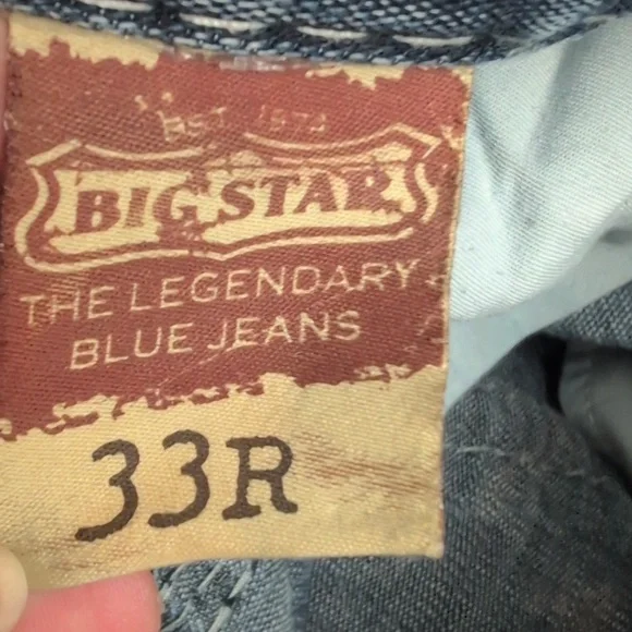 Mens Big Star Pioneer Bootcut 32R Sexy Denim Jeans Medium Wash No Distressing